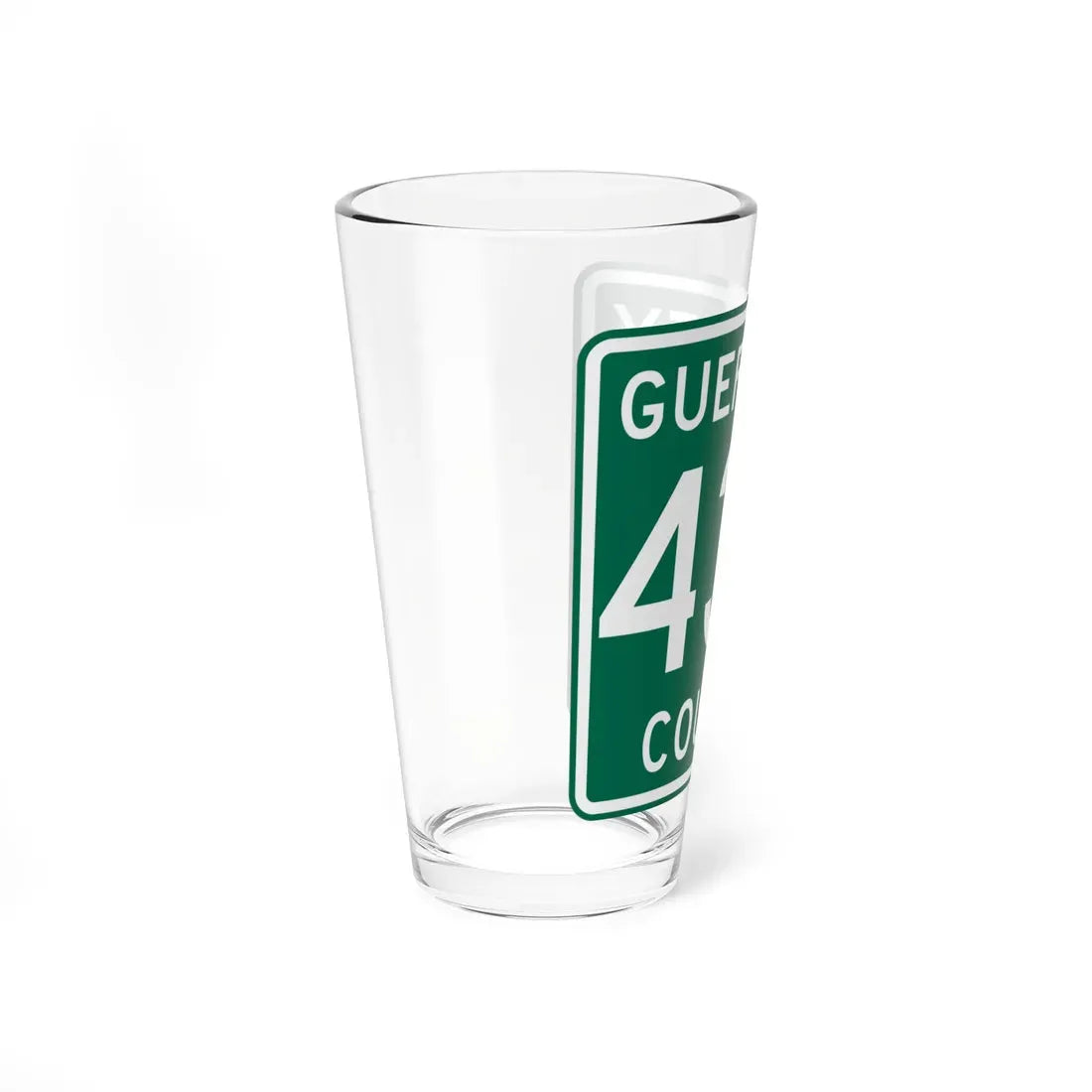 Guernsey County 430 OH (Ohio) (Road Sign) Pint Glass 16oz - Go Mug Yourself