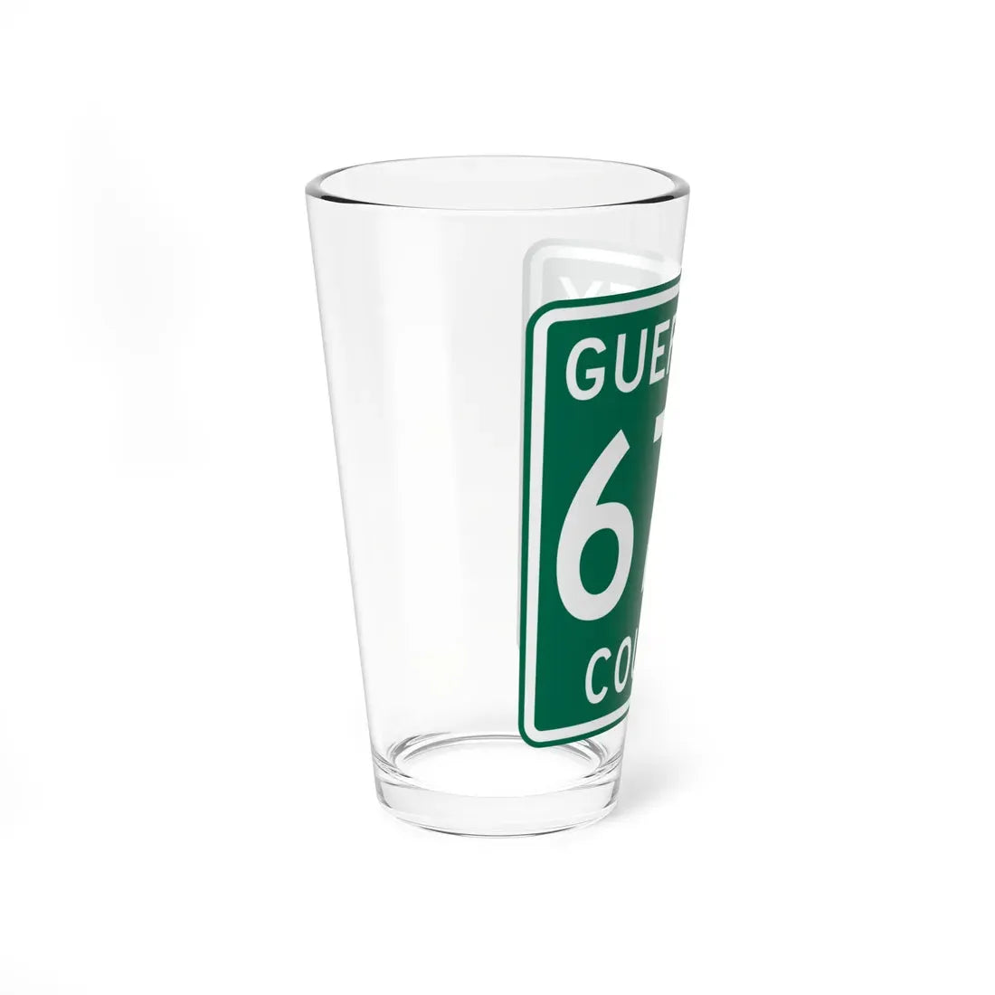 Guernsey County 670 OH (Ohio) (Road Sign) Pint Glass 16oz - Go Mug Yourself