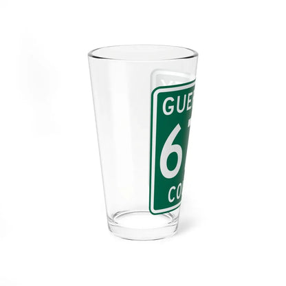 Guernsey County 670 OH (Ohio) (Road Sign) Pint Glass 16oz - Go Mug Yourself