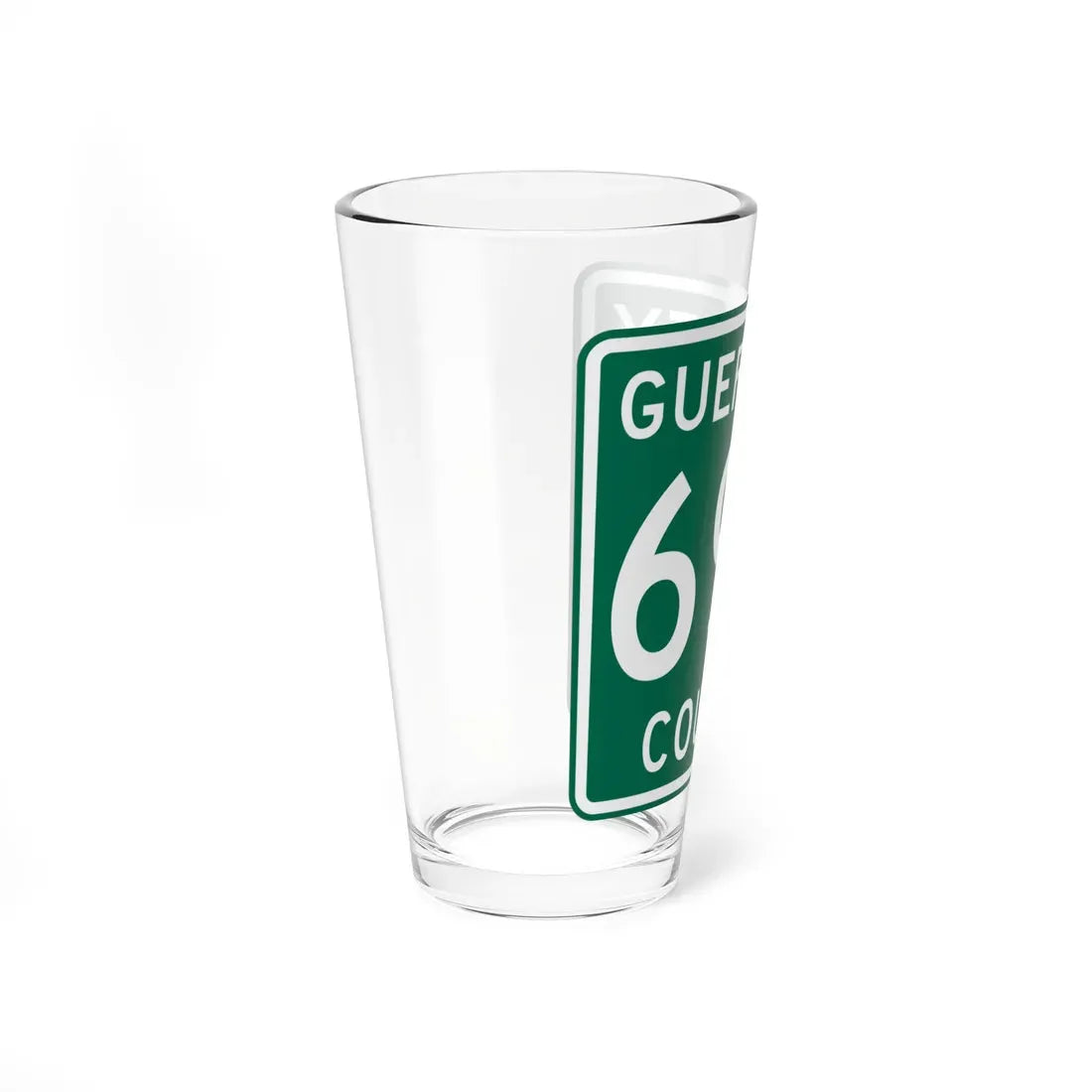Guernsey County 690 OH (Ohio) (Road Sign) Pint Glass 16oz - Go Mug Yourself
