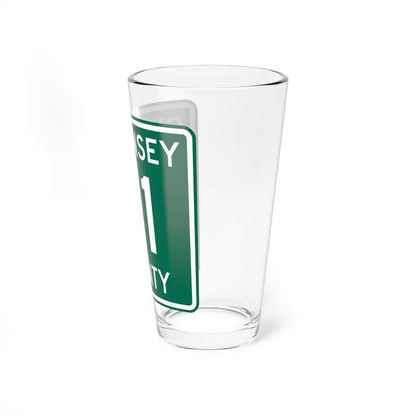 Guernsey County 71 OH (Ohio) (Road Sign) Pint Glass 16oz - Go Mug Yourself