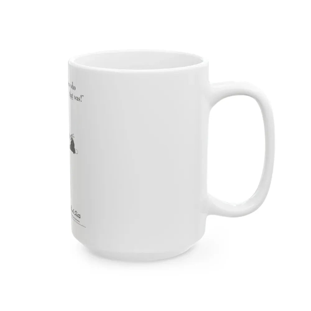 Guess who that was, Cannon Percale Sheets ad, 1944 - White Coffee Mug - Go Mug Yourself
