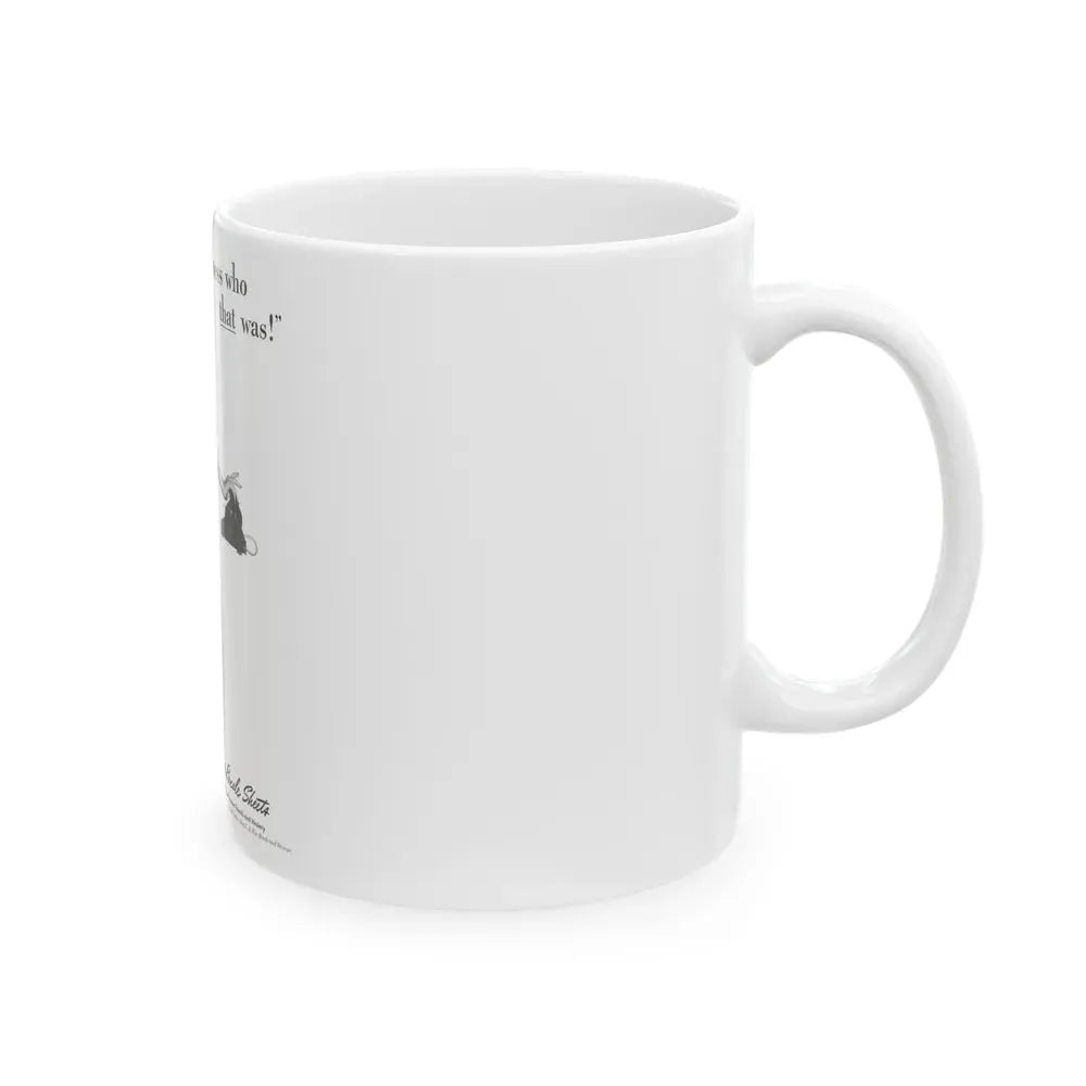 Guess who that was, Cannon Percale Sheets ad, 1944 - White Coffee Mug - Go Mug Yourself