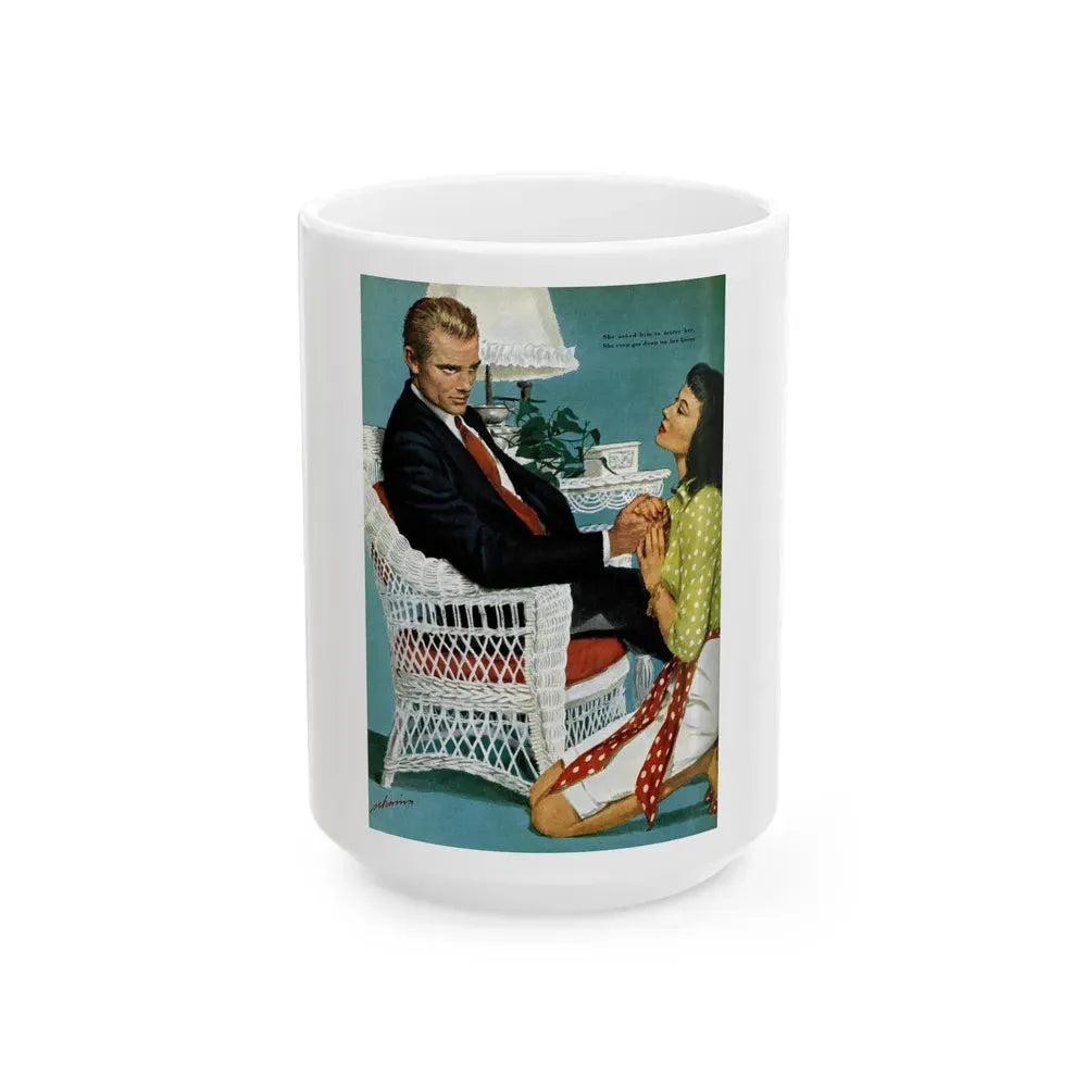 Guest of Honor, Good Housekeeping, October 1947 - White Coffee Mug 15oz - Go Mug Yourself