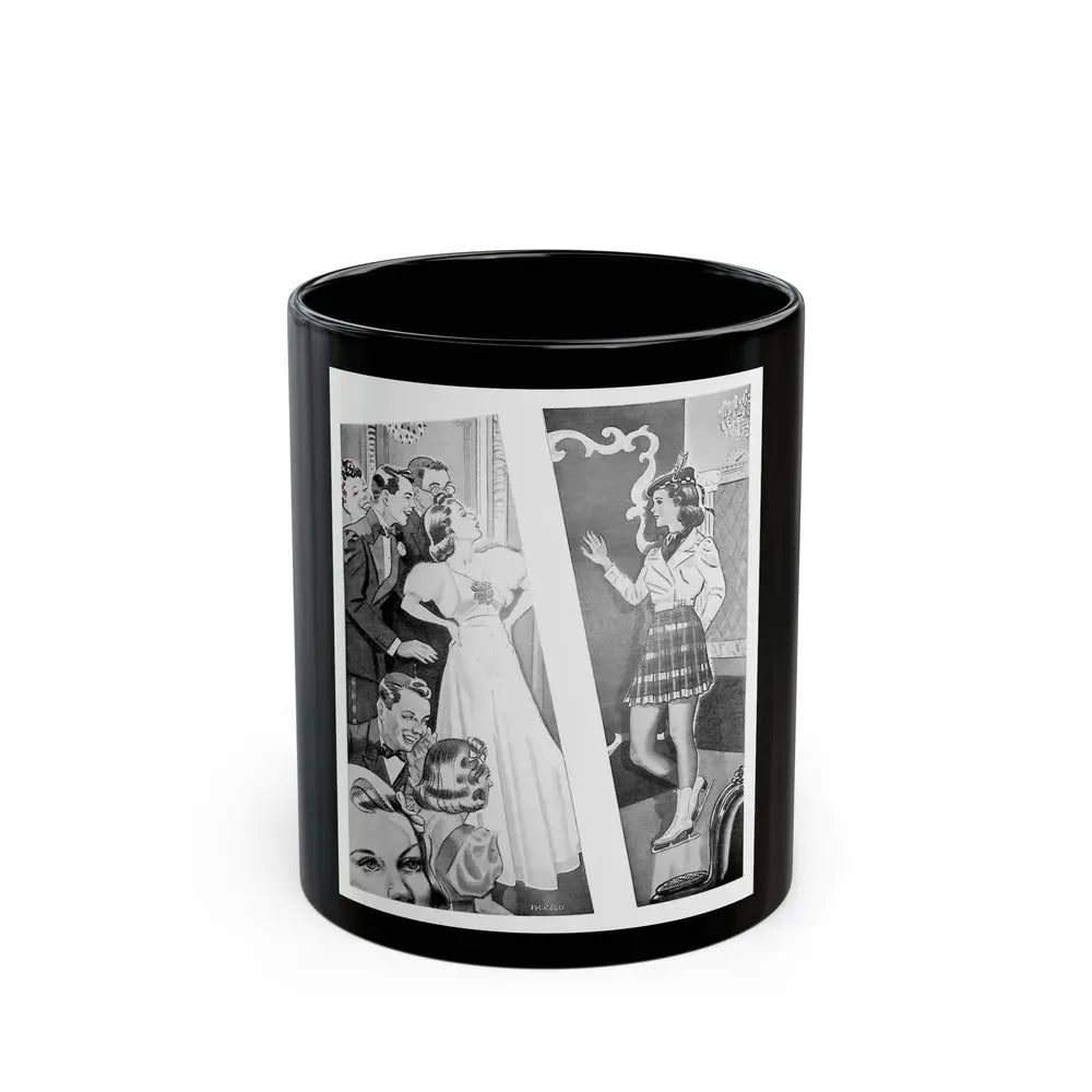 Guest of Honor, The American Girl, December 1938 - Black Coffee Mug 11oz - Go Mug Yourself