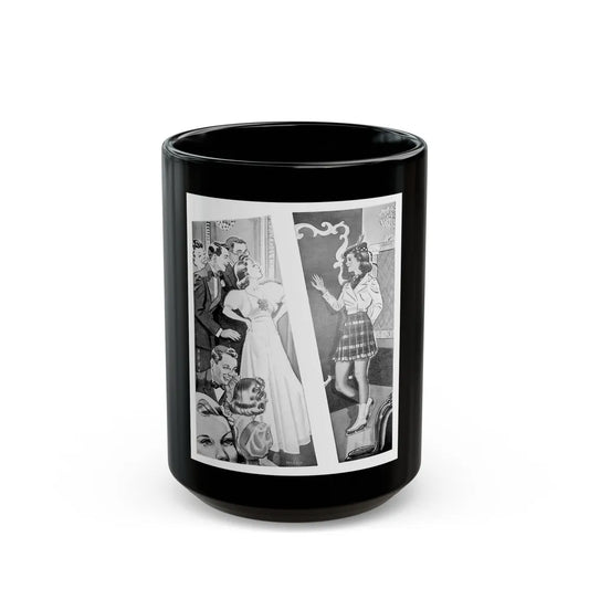 Guest of Honor, The American Girl, December 1938 - Black Coffee Mug-15oz-Go Mug Yourself