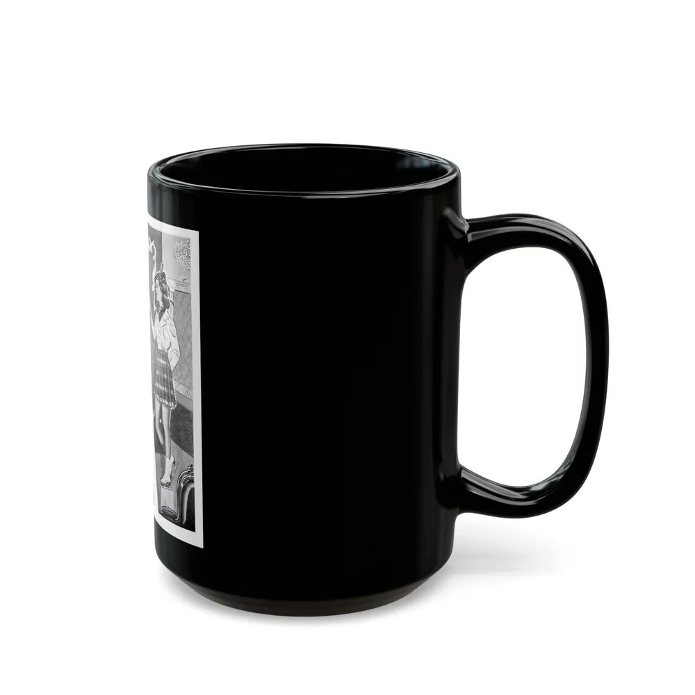 Guest of Honor, The American Girl, December 1938 - Black Coffee Mug-Go Mug Yourself