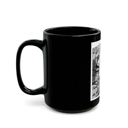 Guest of Honor, The American Girl, December 1938 - Black Coffee Mug-Go Mug Yourself