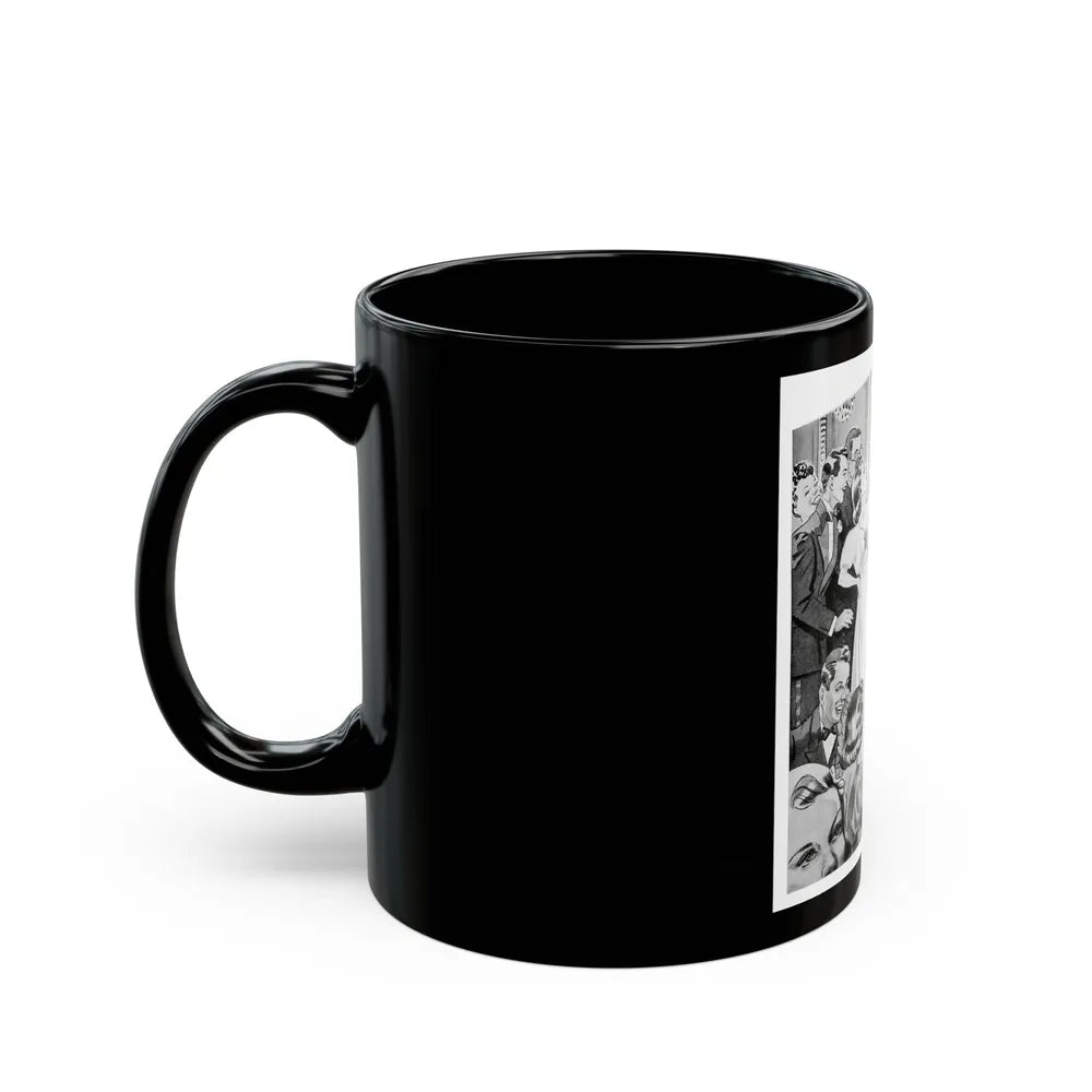 Guest of Honor, The American Girl, December 1938 - Black Coffee Mug-Go Mug Yourself