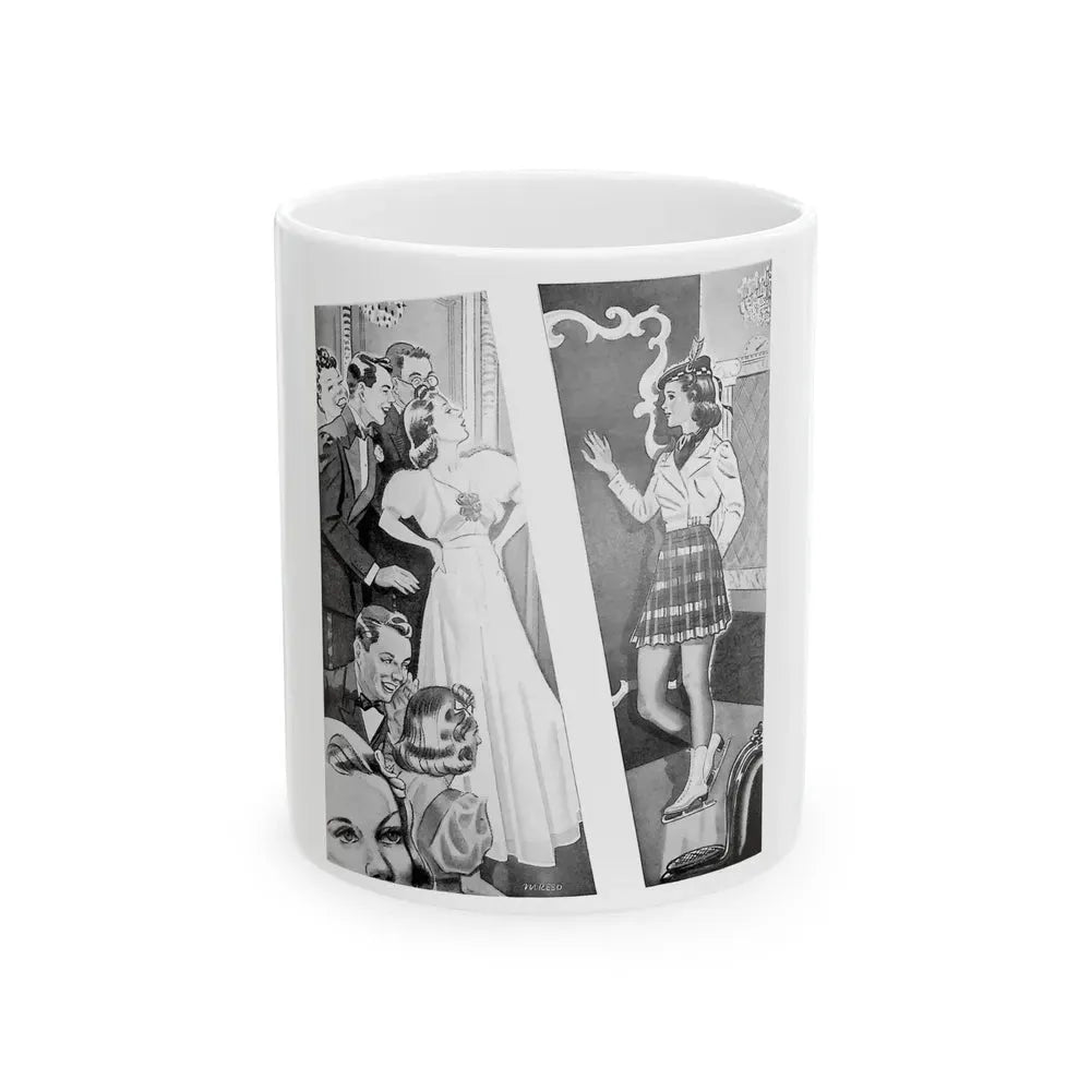 Guest of Honor, The American Girl, December 1938 - White Coffee Mug 11oz - Go Mug Yourself