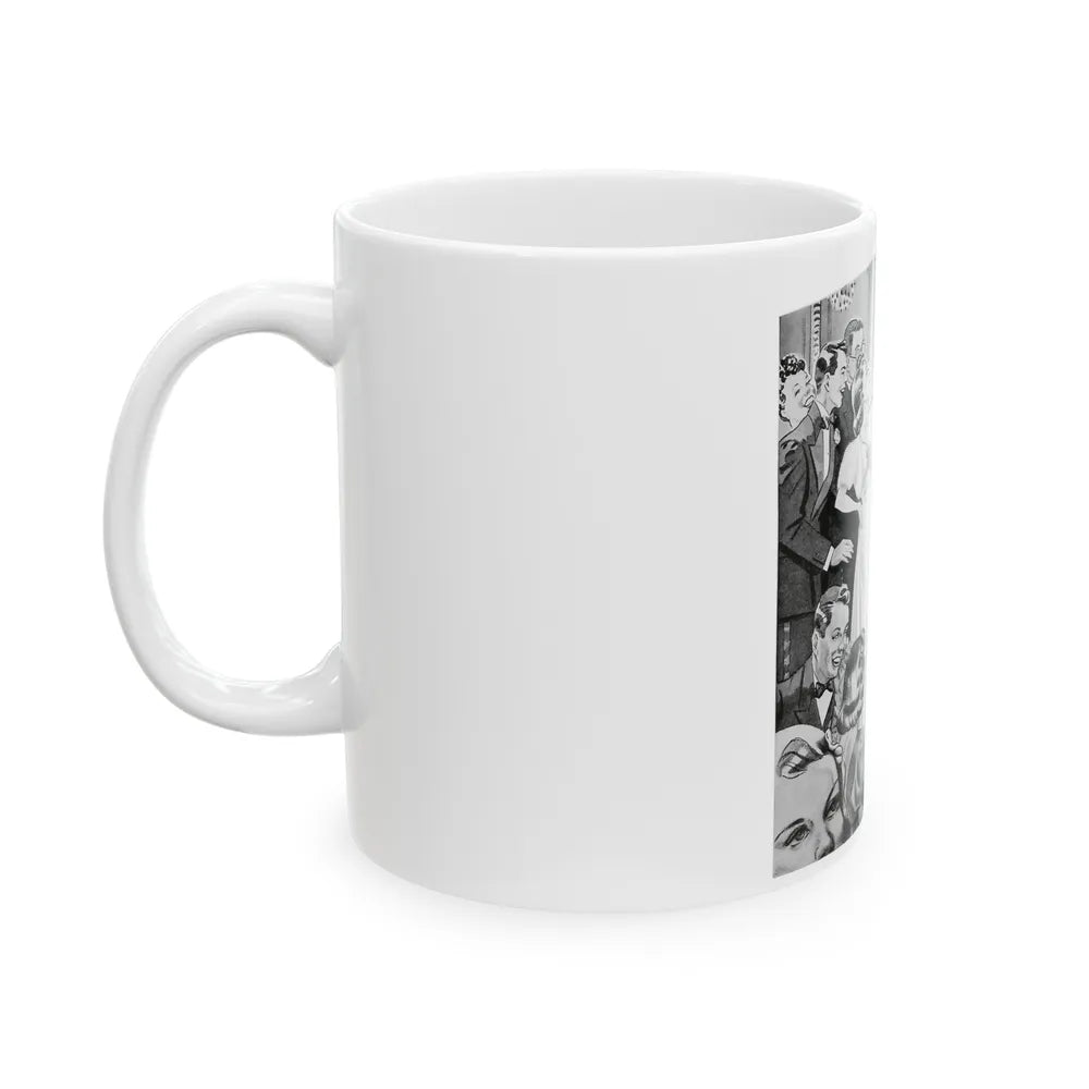 Guest of Honor, The American Girl, December 1938 - White Coffee Mug-Go Mug Yourself