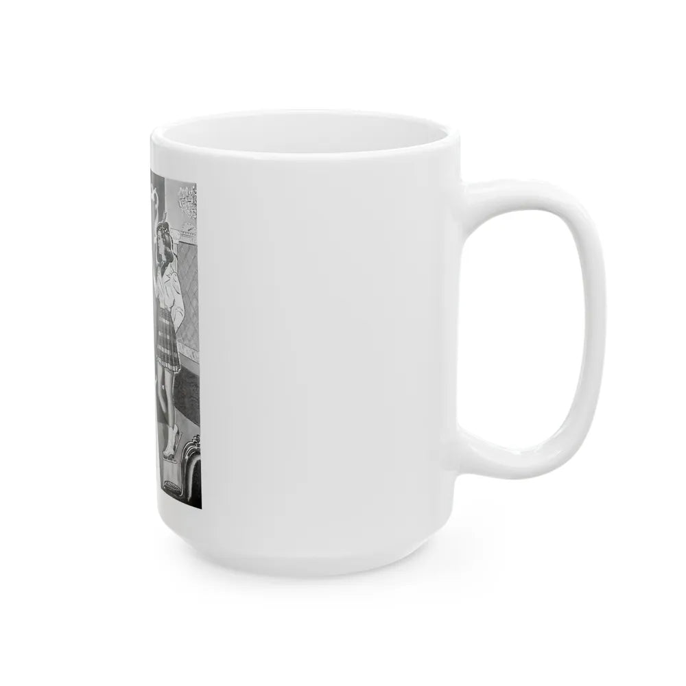 Guest of Honor, The American Girl, December 1938 - White Coffee Mug-Go Mug Yourself