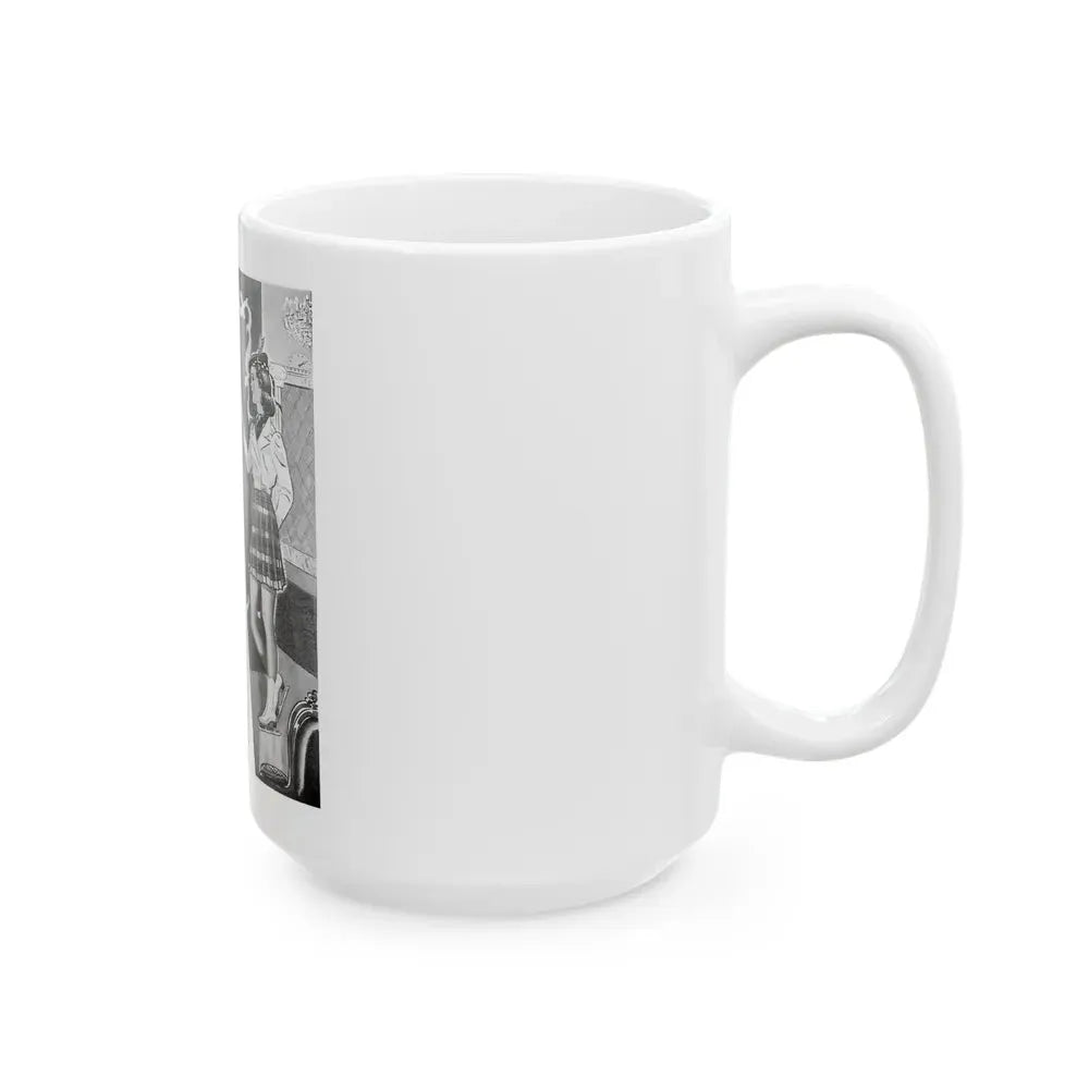 Guest of Honor, The American Girl, December 1938 - White Coffee Mug - Go Mug Yourself