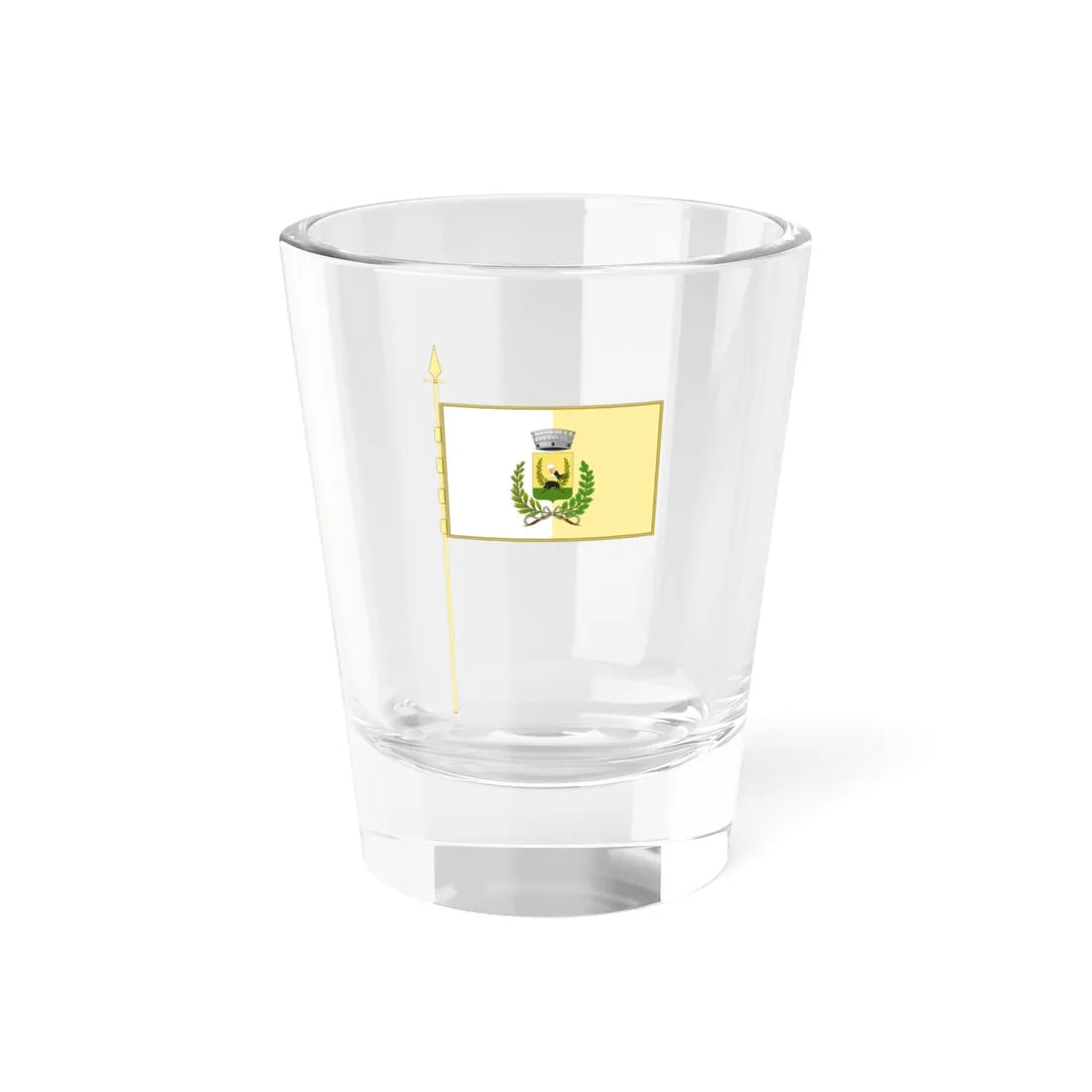 Guidizzolo-Bandiera con Asta (Italy) Shot Glass 1.5oz 1.5oz - Go Mug Yourself