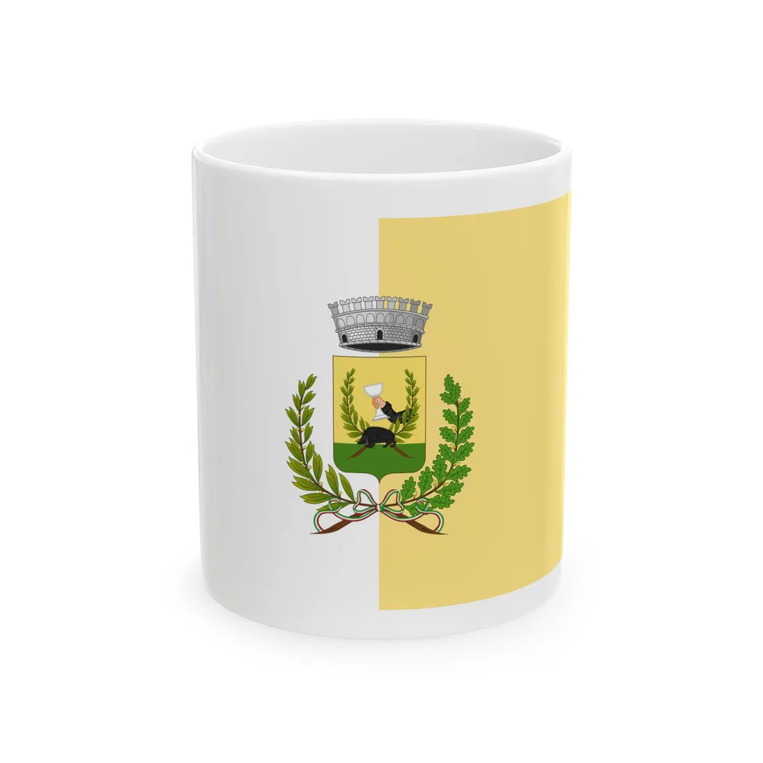 Guidizzolo-Bandiera (Italy) White Coffee Mug 11oz - Go Mug Yourself