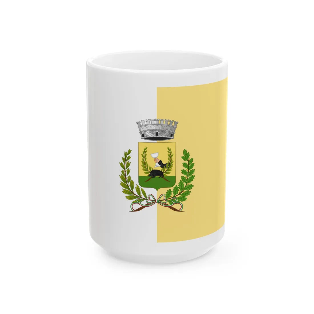 Guidizzolo-Bandiera (Italy) White Coffee Mug 15oz - Go Mug Yourself