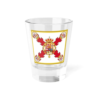 Guidon of the Battalion Veteranos de Castro (Spain) Shot Glass 1.5oz 1.5oz - Go Mug Yourself