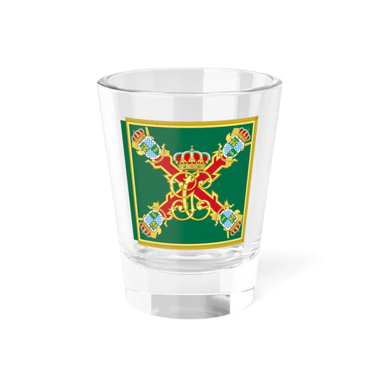 Guidon of the Guardia Civils Non-Commissioned Officers and Guards Academy (Spain) Shot Glass 1.5oz 1.5oz - Go Mug Yourself