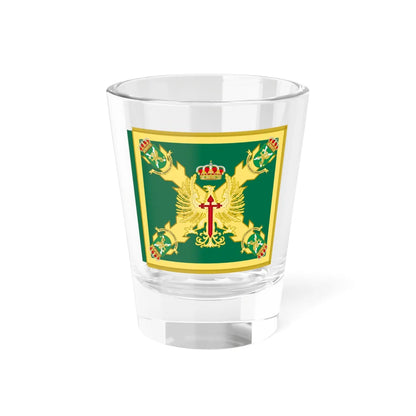 Guidon of the Operational Logistics Force (Spain) Shot Glass 1.5oz 1.5oz - Go Mug Yourself