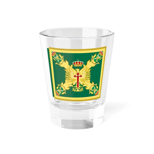 Guidon of the Operational Logistics Force (Spain) Shot Glass 1.5oz 1.5oz - Go Mug Yourself