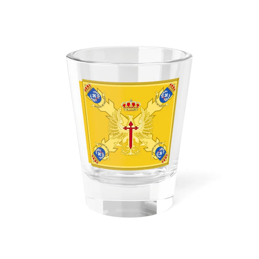 Guidon of the Spanish Army Sanitary Brigade (Spain) Shot Glass 1.5oz 1.5oz - Go Mug Yourself