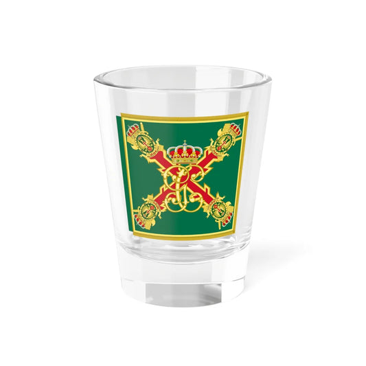 Guidon of the Spanish Civil Guard Traffic Academy (Spain) Shot Glass 1.5oz 1.5oz - Go Mug Yourself