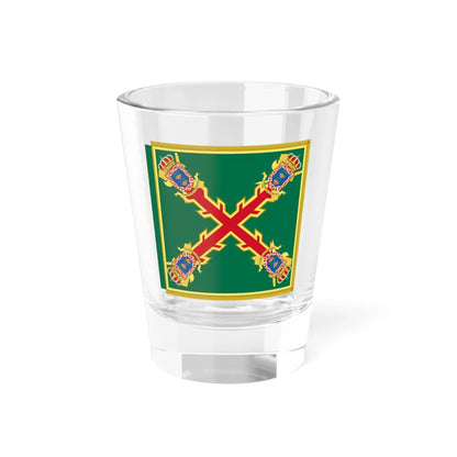 Guidon of the the Guardia Civil Melilla Command (Spain) Shot Glass 1.5oz 1.5oz - Go Mug Yourself