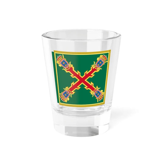 Guidon of the the Guardia Civil Melilla Command (Spain) Shot Glass 1.5oz 1.5oz - Go Mug Yourself