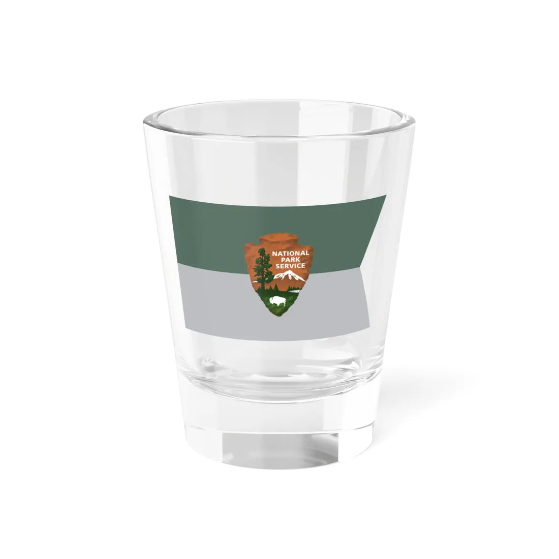 Guidon of the United States National Park Service (United States) Shot Glass 1.5oz 1.5oz - Go Mug Yourself