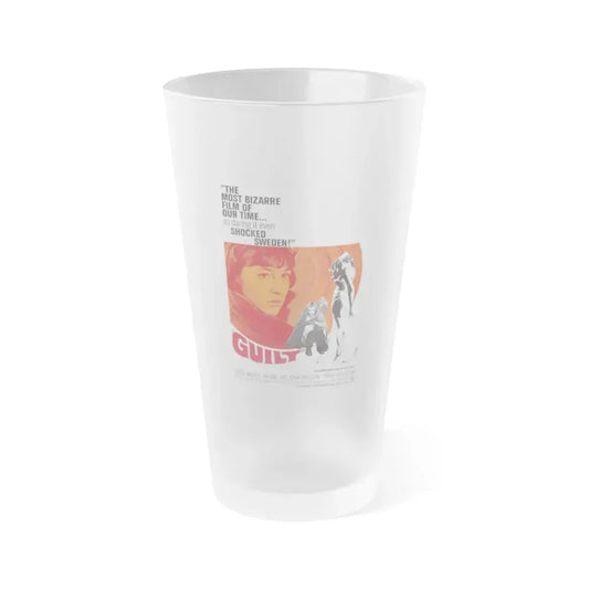 GUILT 1965 Movie Poster - Frosted Pint Glass 16oz Default Title - Go Mug Yourself