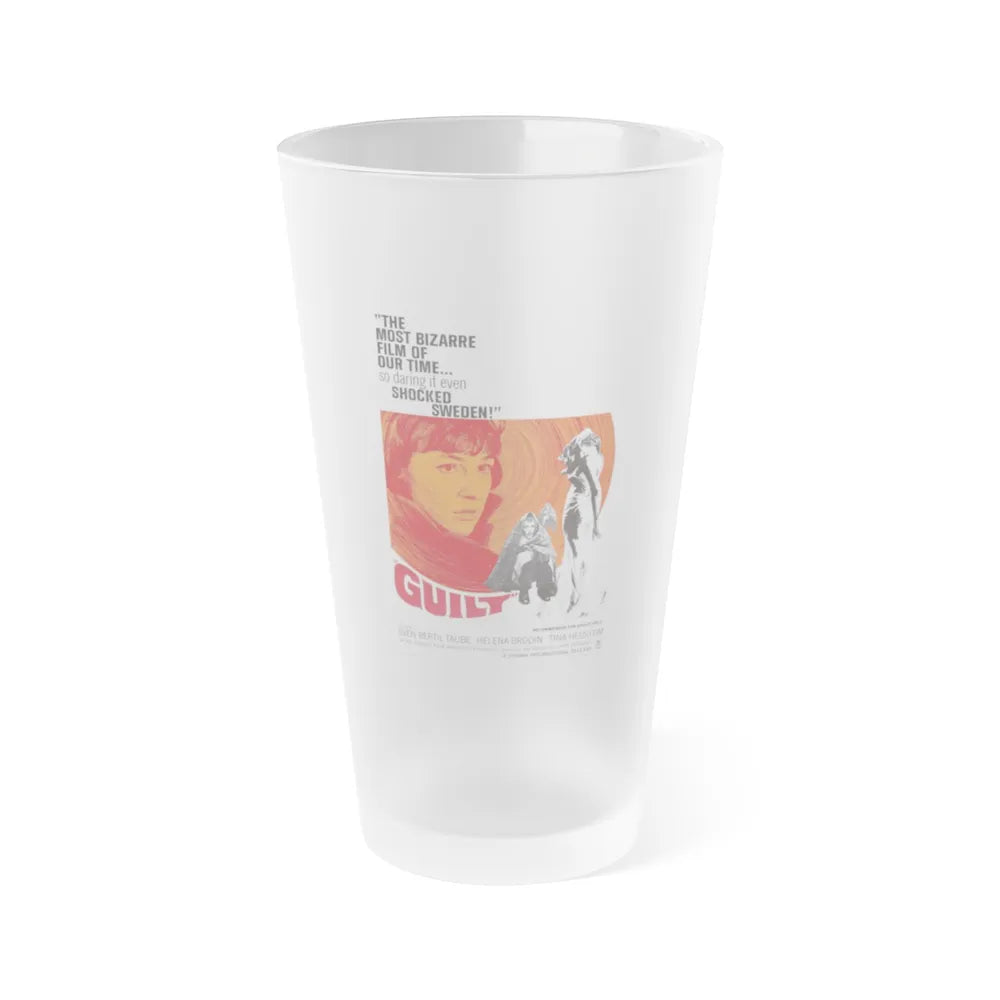 GUILT 1965 Movie Poster - Frosted Pint Glass 16oz-Go Mug Yourself