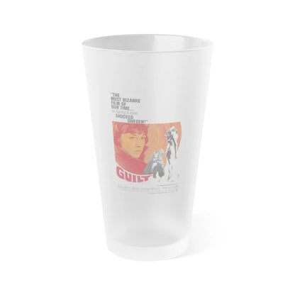 GUILT 1965 Movie Poster - Frosted Pint Glass 16oz-Go Mug Yourself