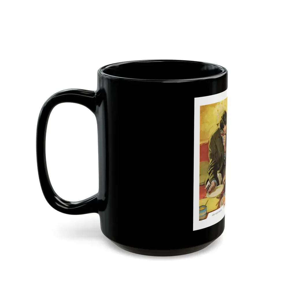 Gulden's Mustard ad, Ladies' Home Journal, April 1960 - Black Coffee Mug - Go Mug Yourself