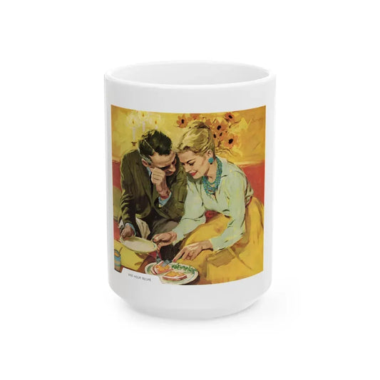 Gulden's Mustard ad, Ladies' Home Journal, April 1960 - White Coffee Mug 15oz - Go Mug Yourself