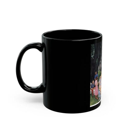 Gulf Coast Shrimp Supper, Collier's,  March 19, 1954 - Black Coffee Mug - Go Mug Yourself