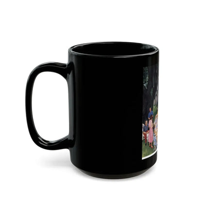Gulf Coast Shrimp Supper, Collier's,  March 19, 1954 - Black Coffee Mug - Go Mug Yourself