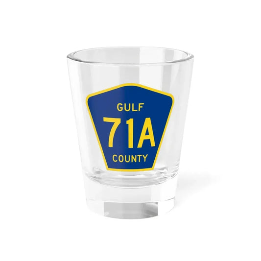Gulf County 71A (Florida) (Road Sign) Shot Glass 1.5oz 1.5oz - Go Mug Yourself