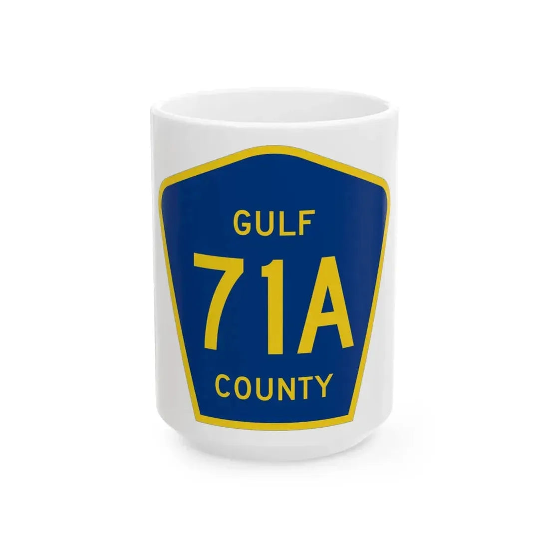 Gulf County 71A (Florida) (Road Sign) White Coffee Mug 15oz - Go Mug Yourself