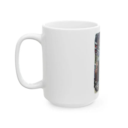 Gulfpride ad, The Saturday Evening Post, May 6, 1944 - White Coffee Mug - Go Mug Yourself