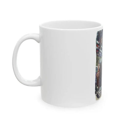 Gulfpride ad, The Saturday Evening Post, May 6, 1944 - White Coffee Mug - Go Mug Yourself