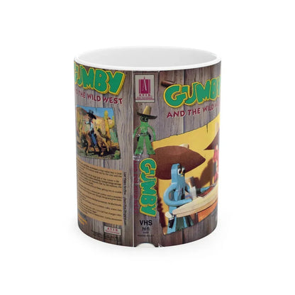 GUMBY AND THE WILD WEST (VHS COVER) - White Coffee Mug 11oz - Go Mug Yourself