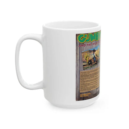 GUMBY AND THE WILD WEST (VHS COVER) - White Coffee Mug - Go Mug Yourself