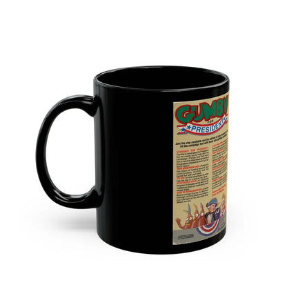 GUMBY FOR PRESIDENT (VHS COVER) - Black Coffee Mug-Go Mug Yourself