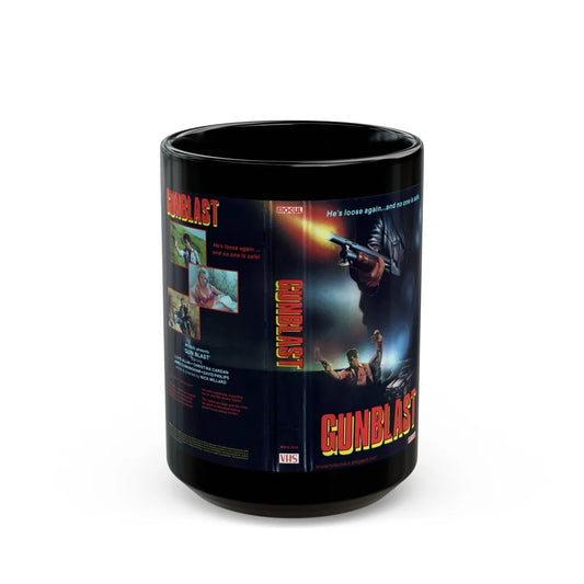 GUNBLAST (VHS COVER) - Black Coffee Mug-15oz-Go Mug Yourself