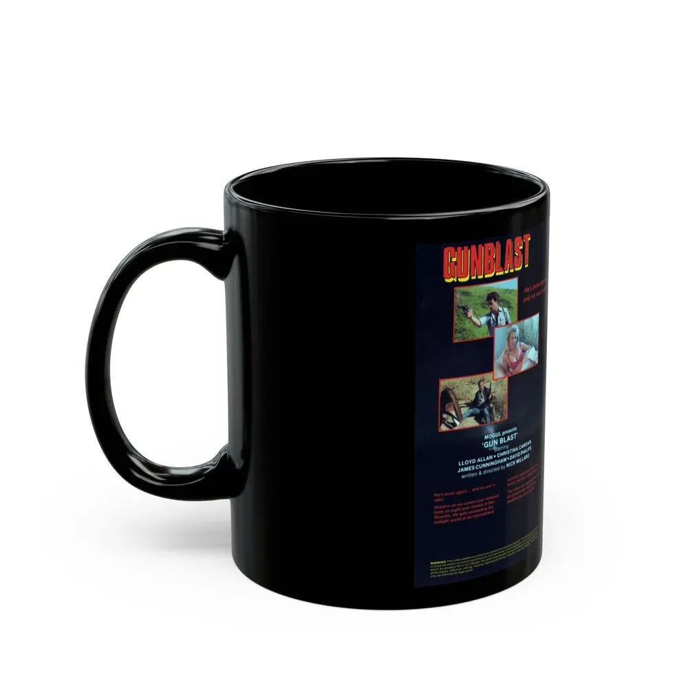 GUNBLAST (VHS COVER) - Black Coffee Mug - Go Mug Yourself