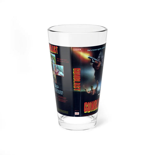 GUNBLAST (VHS COVER) Pint Glass 16oz 16oz - Go Mug Yourself