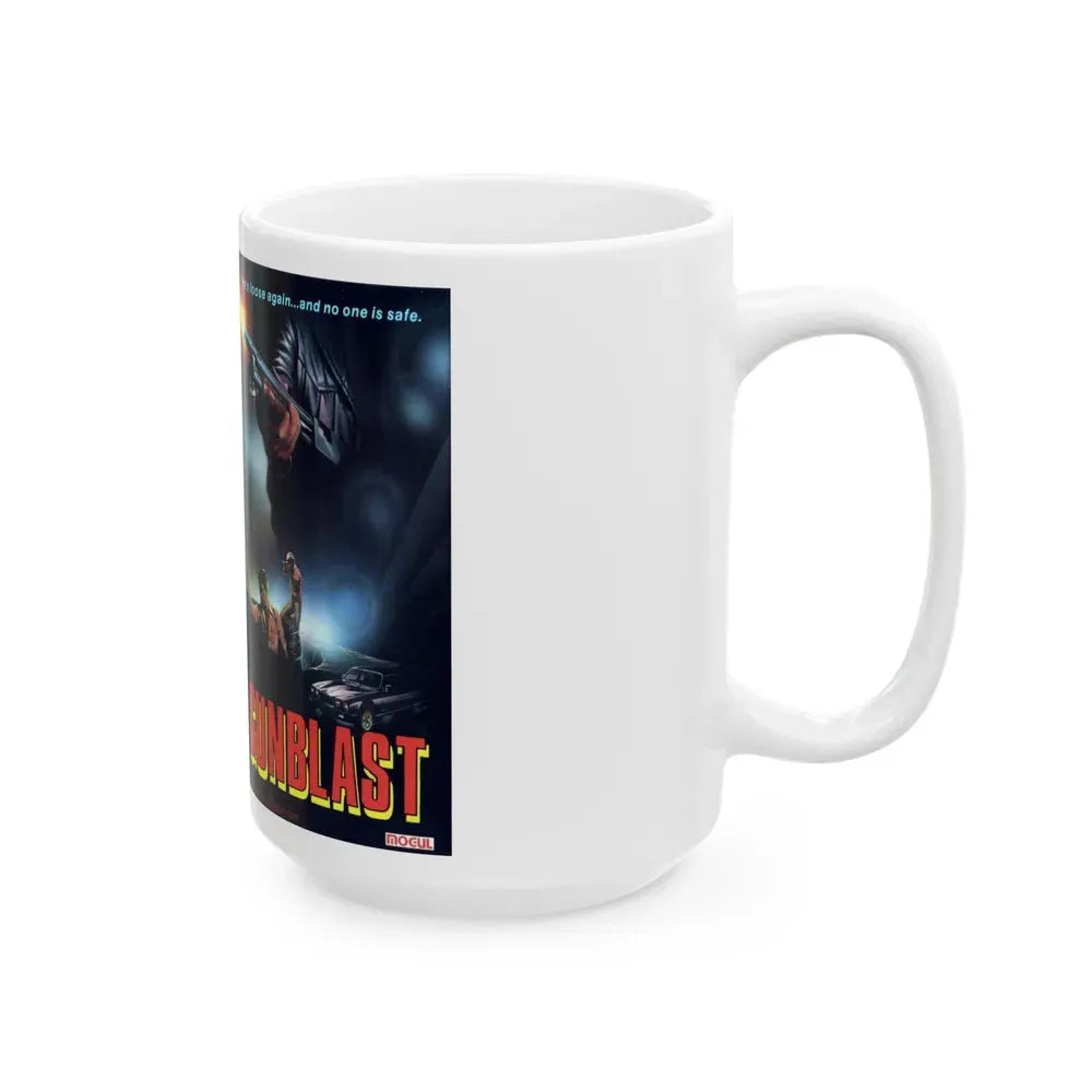 GUNBLAST (VHS COVER) - White Coffee Mug - Go Mug Yourself