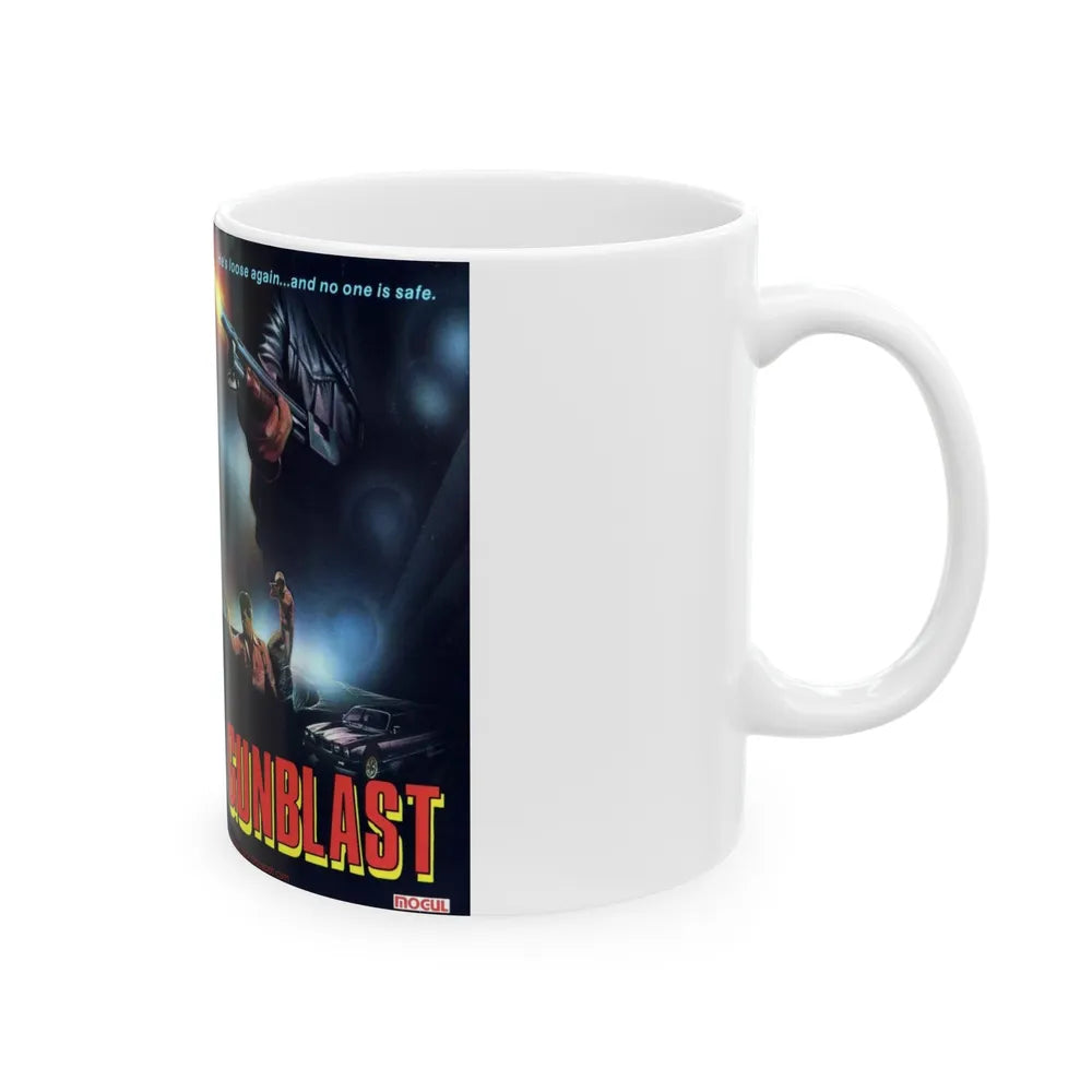 GUNBLAST (VHS COVER) - White Coffee Mug-Go Mug Yourself