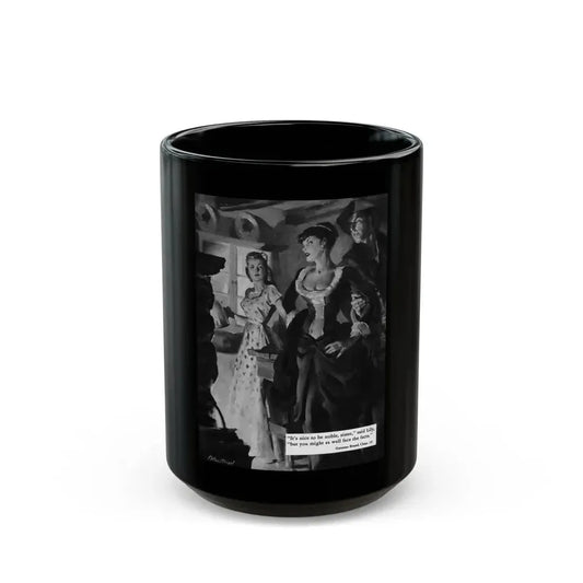 Gunman Brand, Zane Grey's Western, October 1951 - Black Coffee Mug 15oz - Go Mug Yourself