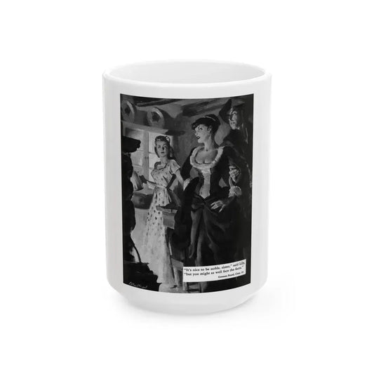 Gunman Brand, Zane Grey's Western, October 1951 - White Coffee Mug 15oz - Go Mug Yourself
